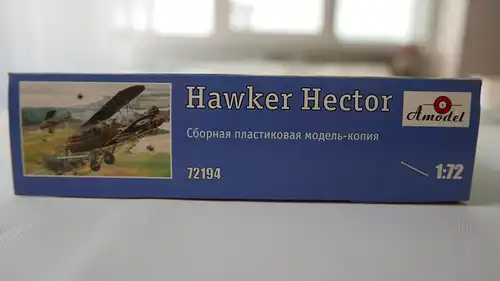 Amodel Hawker Hector-1:72-72194-Modellflieger-OVP-1065