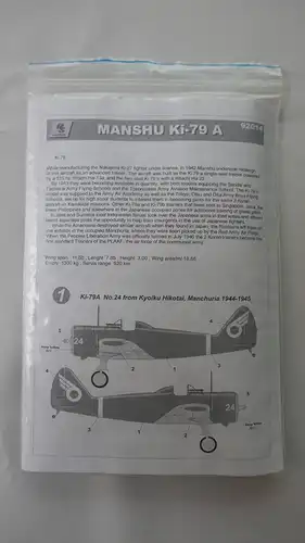 RS Models Manshu Ki-79a-1:72-92014-Modellflieger-OVP-1055
