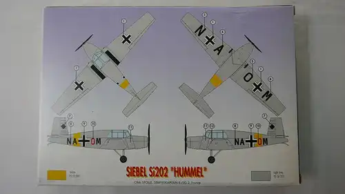 AML Siebel Si202 "Hummel"-1:72-72014-Modellflieger-OVP-1053