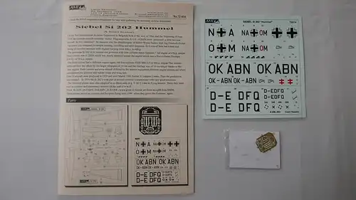 AML Siebel Si202 "Hummel"-1:72-72014-Modellflieger-OVP-1053