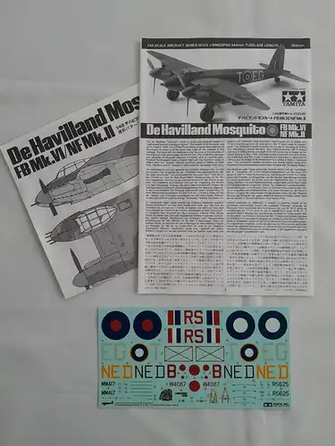 Tamiya DeHavilland Mosquito FB Mk.VI/NF Mk.II-1:48-61062-Modellflieger-OVP-1140