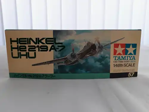 Tamiya Heinkel He 219 A-7 UHU-1:48-61057-Modellflieger-OVP-1144