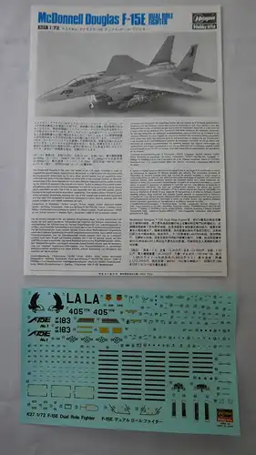 Hasegawa McDonnell Douglas F-15E Dual Role Fighter-1:72-04027-Modellflieger-OVP-1040
