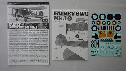 Tamiya Fairey Swordfish Mk.I-1:48-61068-Modellflieger-OVP-1036