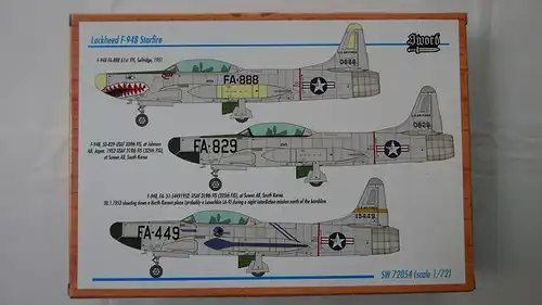 Sword F-94B Starfire-1:72-SW 72054-Modellflieger-OVP-1026