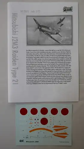 Sword J2M3 Raiden Type 21-1:72-SW 72053-Modellflieger-OVP-1025