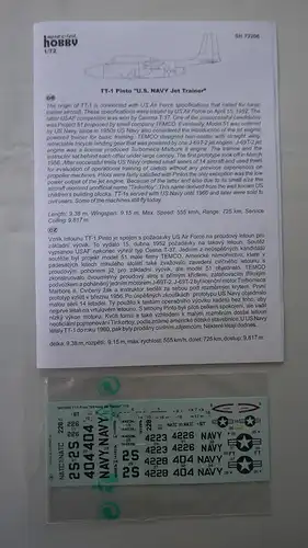 Special Hobby TT-1 Pinto "US Navy Jet Trainer"-1:72-SH72206-Modellflieger-OVP-1016