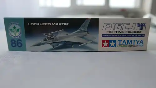 Tamiya Lockheed Martin F 16CJ Block 50 Fighting Falcon-1:72-60786-Bauteile versiegelt-Modellflieger-OVP-1010