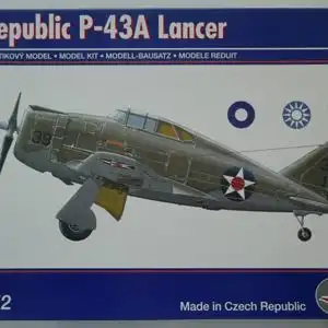 Pavla Models Republic P-43A Lancer-1:72-72026-Modellflieger-OVP-1006