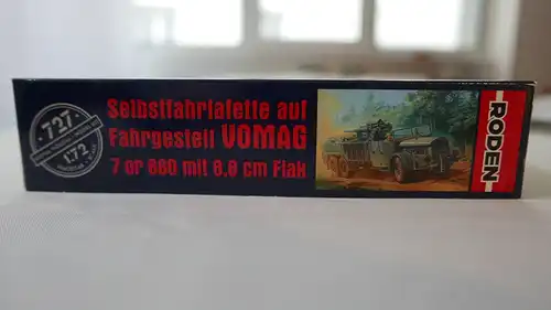 Roden Selbstfahrlafette auf Vomag 7 or 660 mit 8,8 cm Flak-1:72-727-Militärfahrzeug-OVP-0026