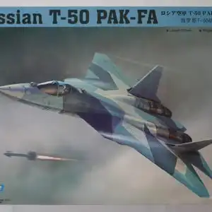 Hobby Boss Russian T-50 PAK-FA-1:72-87257-Bauteile versiegelt-Modellflieger-OVP-0990