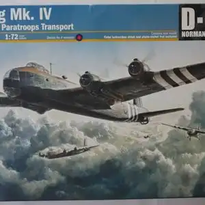 Italeri Stirling Mk. IV Glider Tug Paratroops Transport-1:72-1350-Bauteile versiegelt-Modellflieger-OVP-0986