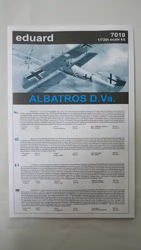 Eduard Albatros D.Va-1:72-7019-Modellflieger-OVP-0981