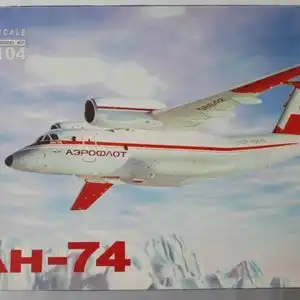 Toko AN-74-1:72-104-Polardüsenflugzeug-Modellflieger-OVP-0977