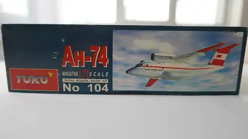 Toko AN-74-1:72-104-Polardüsenflugzeug-Modellflieger-OVP-0977