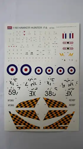 Academy Hawker Hunter F.6-1:48-2164-Modellflieger-OVP-0976