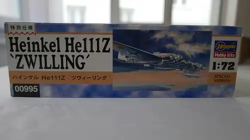 Hasegawa Heinkel He 111Z `Zwilling´-1:72-00995-Bauteile versiegelt-Modellflieger-OVP-0971