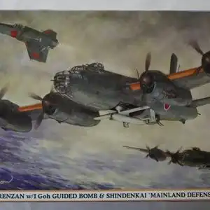Hasegawa Renzan w/I Goh Guided Bomb & Shindenkai `Mainland Defense´-1:72-00987-Modellflieger-OVP-0969