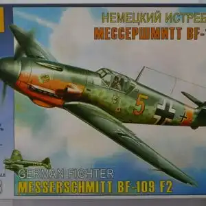 Zvezda Messerschmitt BF-109 F2 German Fighter-1:48-4802-Modellflieger-OVP-0968