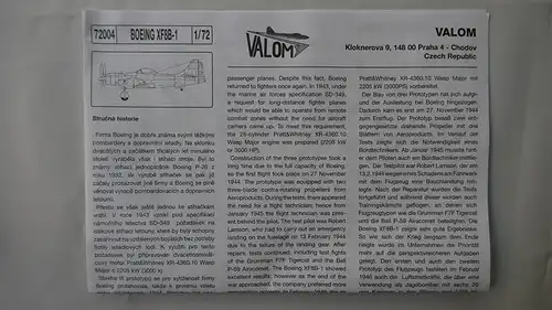 Valom Boeing XF8B-1-1:72-72004-Modellflieger-OVP-0957