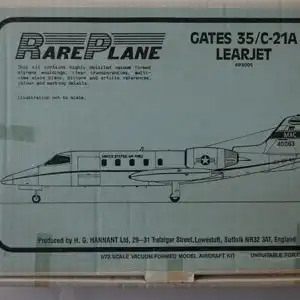 Rare Plane Gates 35/C-21A Learjet-1:72-RP3005-ohne Decalbogen-Modellflieger-OVP-0953