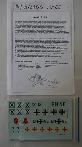 RS Models Arado Ar 65-1:72-9218-Modellflieger-OVP-0952