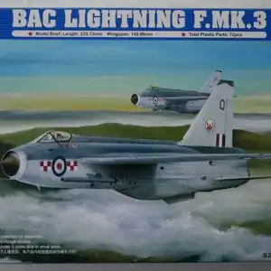 Trumpeter BAC Lightning F.MK.3-1:72-01635-Bauteile versiegelt-Modellflieger-OVP-0933