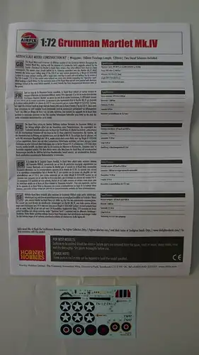 Airfix Grumman Martlet Mk.IV-1:72-A02074-Modellflieger-OVP-0925