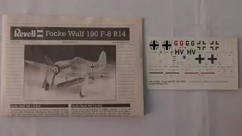 Revell Focke Wulf Fw 190 F-8/R-14 Torpedo-fighter-1:72-04147-Modellflieger-OVP-0923