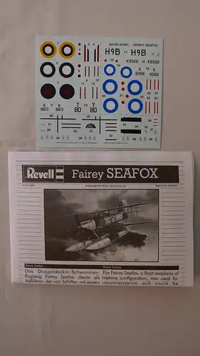 Revell Fairey Seafox-1:72-04128-Modellflieger-OVP-0921
