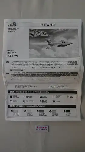 Amodel Aircrafts "5-1"&amp;"5-2"-1:72-72206-Modellflieger-OVP-0910
