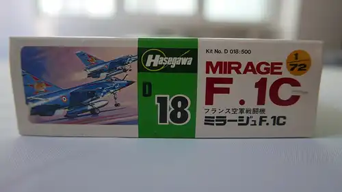 Hasegawa Mirage F.1C French Air Force Fighter-1:72-D18-Modellflieger-OVP-0902