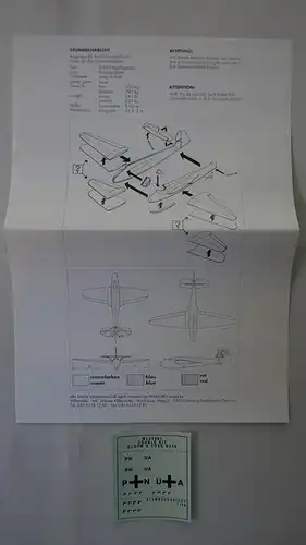Warlord Blohm &amp; Voss BV 40 u. Stummelhabicht-Doppelbausatz-1:72-48001-Modellflieger-OVP-0901