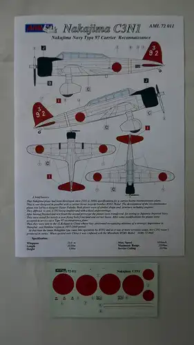 AML Nakajima C3N1-1:72-72011-Modellflieger-OVP-0898