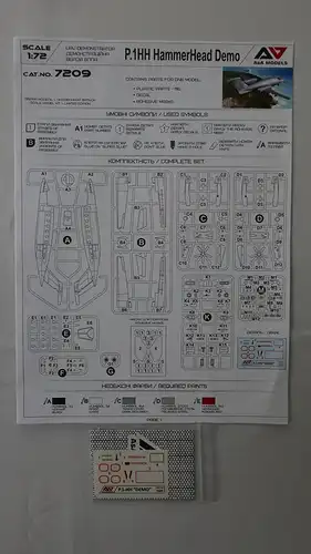 A &amp; A Models P.1HH Hammerhead Demo UAV Demonstrator-1:72-7209-Modellflieger-OVP-0892