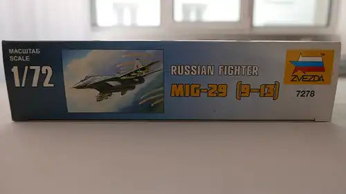 Zvezda Russian Fighter MIG-29 (9-13)-1:72-7278-Modellflieger-OVP-0881