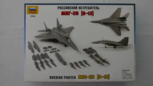 Zvezda Russian Fighter MIG-29 (9-13)-1:72-7278-Modellflieger-OVP-0881