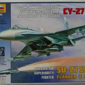 Zvezda SU-27 SM Flanker B Mod.1-1:72-7295-Modellflieger-OVP-0880