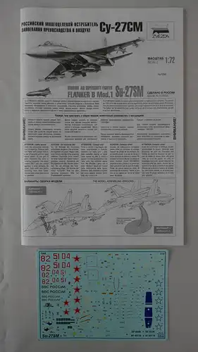 Zvezda SU-27 SM Flanker B Mod.1-1:72-7295-Modellflieger-OVP-0880