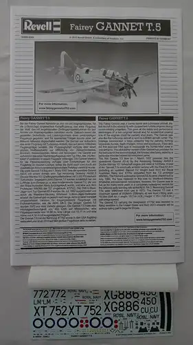 Revell Fairey Gannet T.5-1:72-04845-Modellflieger-OVP-0875