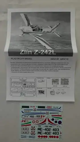 AZ model Zlin Z - 242 L-1:72-AZCZ 10-Modellflieger-OVP-0865