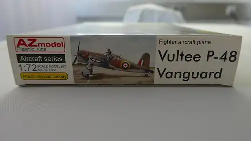 AZ model Vultee P-48 Vanguard Fighter aircraft plane-1:72-AZ 7262-Modellflieger-OVP-0858