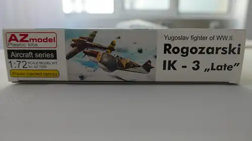 AZ model Yugoslav fighter of WW.II Rogozarski IK-3 "Late"-1:72-AZ 7298-Modellflieger-OVP-0857