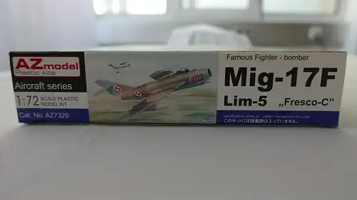 AZ model Mikoyan Gurevich Mig-17F/Lim-5 "Fresco-C"-1:72-AZ 7329-Modellflieger-OVP-0856