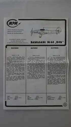 MPM Kawasaki KI 64 ROB-1:72-72119-Modellflieger-OVP-0853