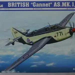 Trumpeter British "Gannet" AS.MK. 1/4-1:72-01629-Modellflieger-Bauteile versiegelt-OVP-0841