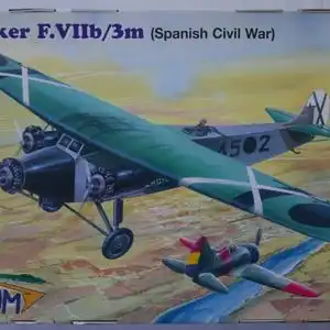 Valom Fokker F.VIIb/3m (Spanish Civil War)-1:72-72054-Modellflieger-OVP-0834