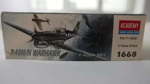 Academy P-40M/N Warhawk-1:72-1668 (FA171)-Modellflieger-OVP-0829