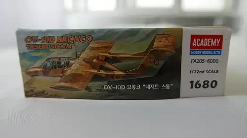 Academy OV-10D Bronco "Desert Storm"-1:72-1680-Bauteile versiegelt-Modellflieger-OVP-0825