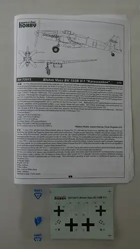 Special Hobby Blohm Voss BV 155B (V-1) "Karavanken"-1:72-SH72072-Modellflieger-OVP-0818